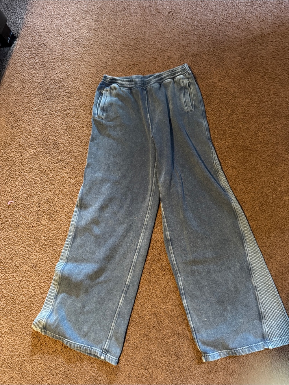 Aerie Wide Leg blue sweatpants